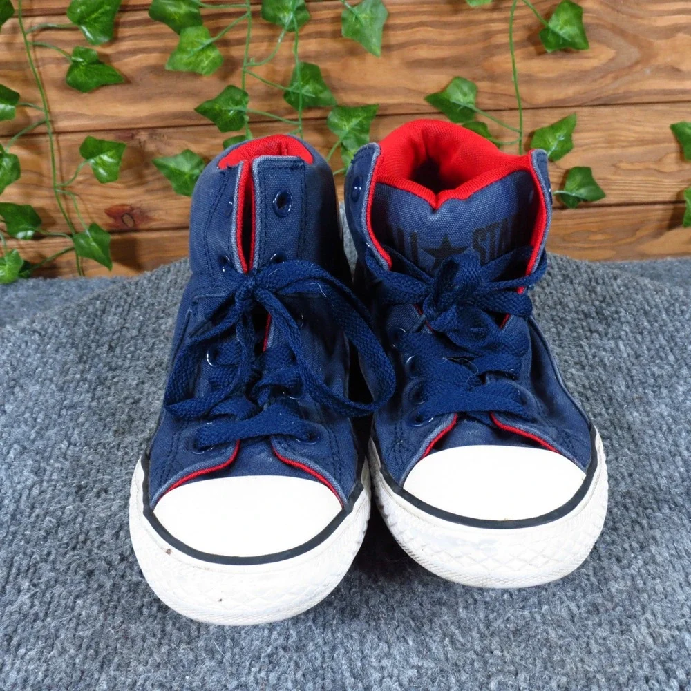 Converse High‎ Street Boys Athletic Sneaker Size 3Y Casual Navy Blue Fabric